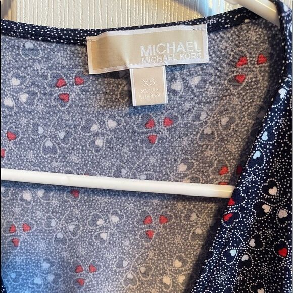 Michael Michael Kors heart blouse sz XS - Picture 3 of 5